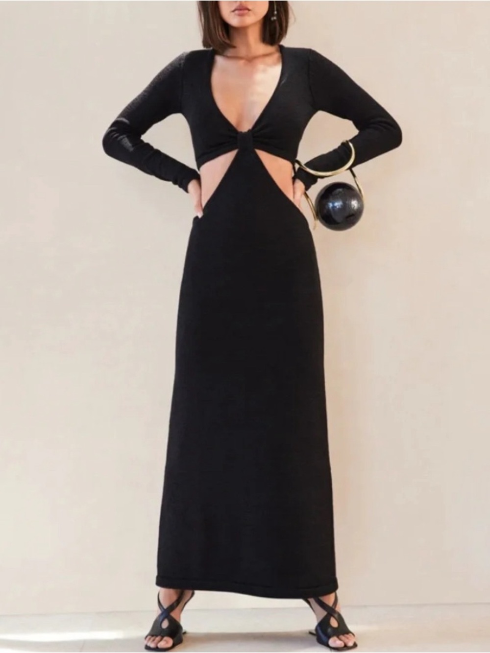 Cult Gaia Black Jana Dress Size: XS